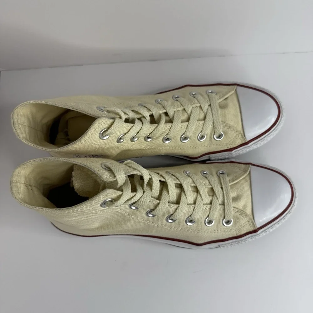 Butter Cream Unisex Converse Chuck Taylor High Tops Size 7.5 Mens 9.5 Womens